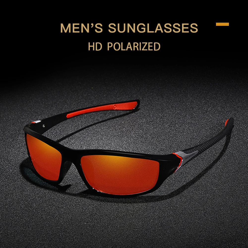 Polarisierte Sport-Sonnenbrille für Herren und Damen, Outdoor-Sport, Reiten, Radfahren, Angeln, Laufen, Rayed, Wandern, klassische Schutzbrille