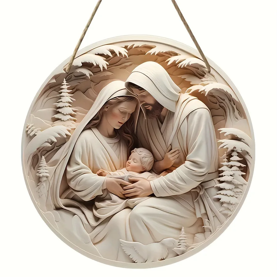 

New creative believer family disc porch decoration living room bedroom office wall hanging pendant