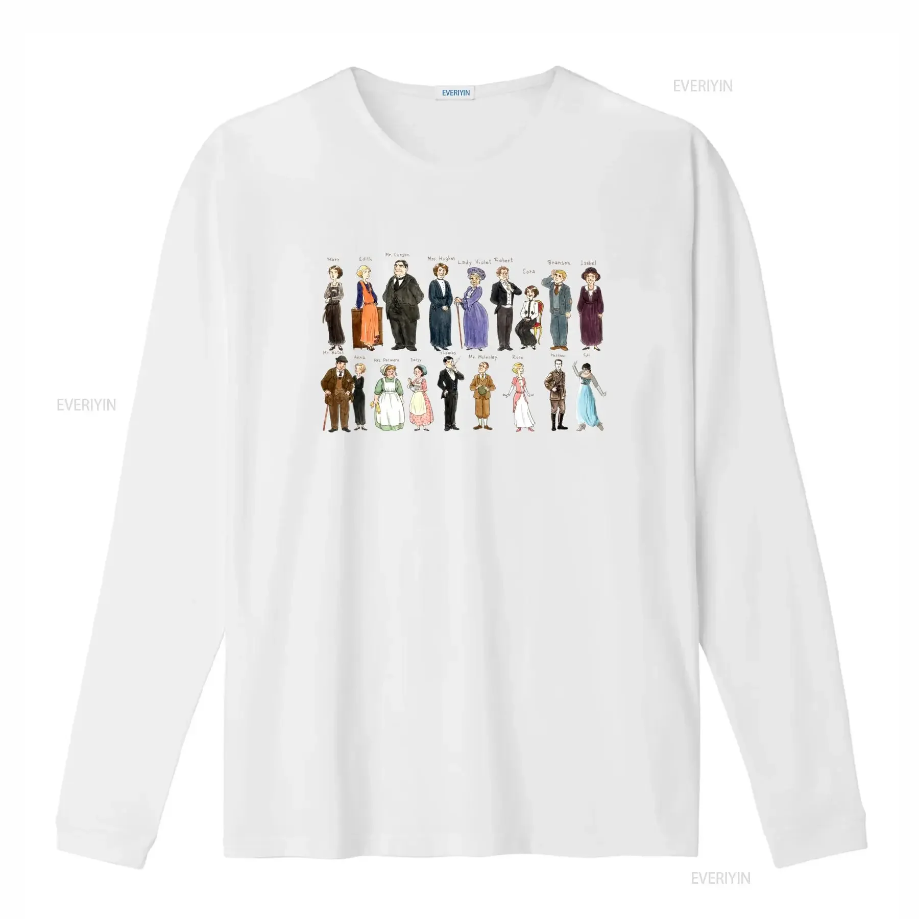 Downton Abbey Vintage Characters Oversized T Shirt Retro Style for Fans Size L vintage Washed graphic fashion designer clothes