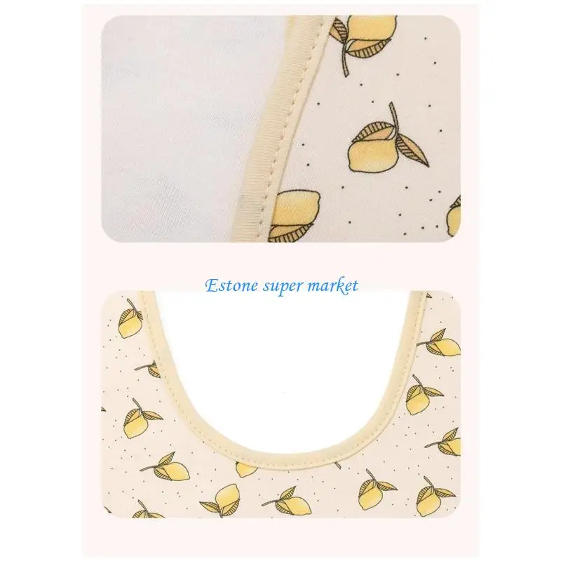 090B Wasserdichtes Spucktuch aus gekämmter Baumwolle, Baby-Lätzchen mit Schnappverschluss, Baby-Halstuch, Neugeborene, zum