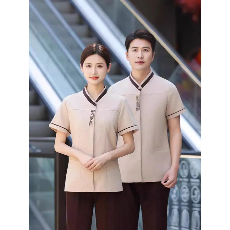 Hotel Room Cleaning Service Uniform Short Sleeve Housekeeping Mall Real Estate Property Company Cleaning Aunt Cleaning Work Clot