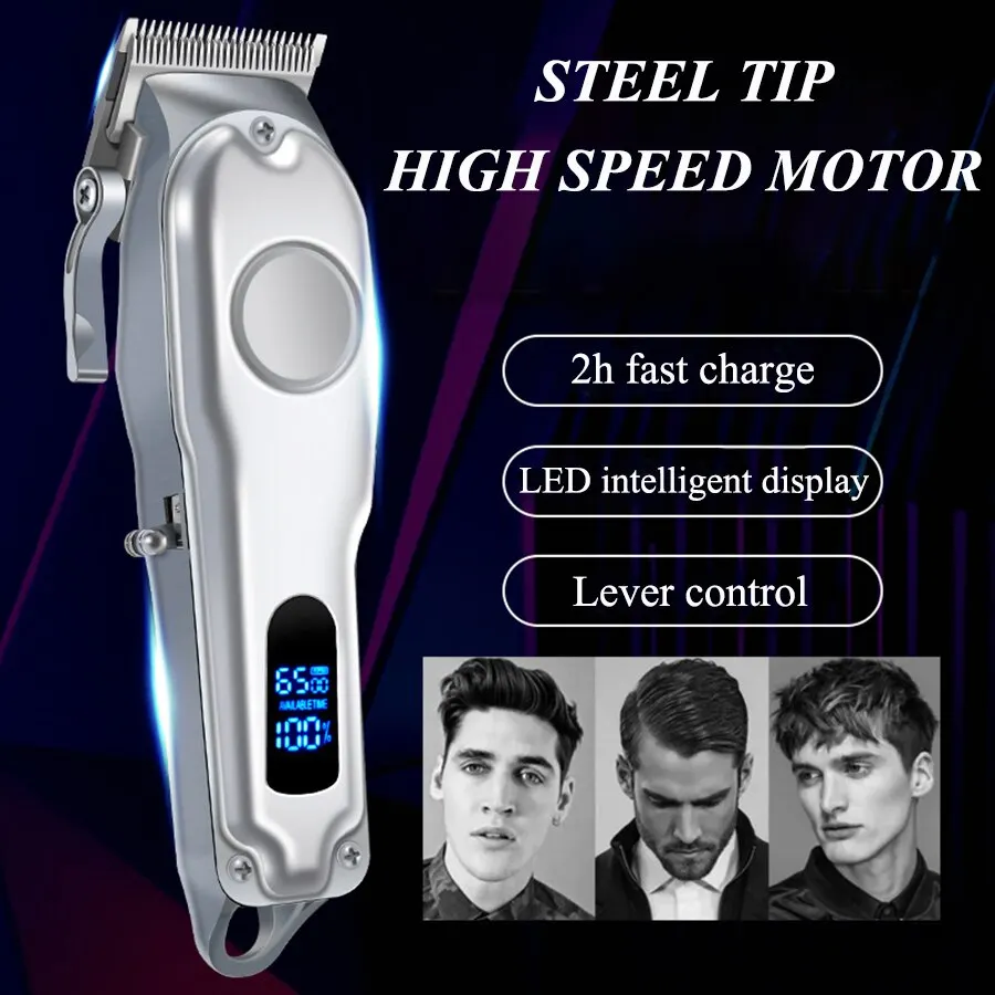 Electric Hair Clipper High-Power Professional Men's Hair Salon Electric Hair Clipper Household Shaver Pet Cat Dog Shaver H