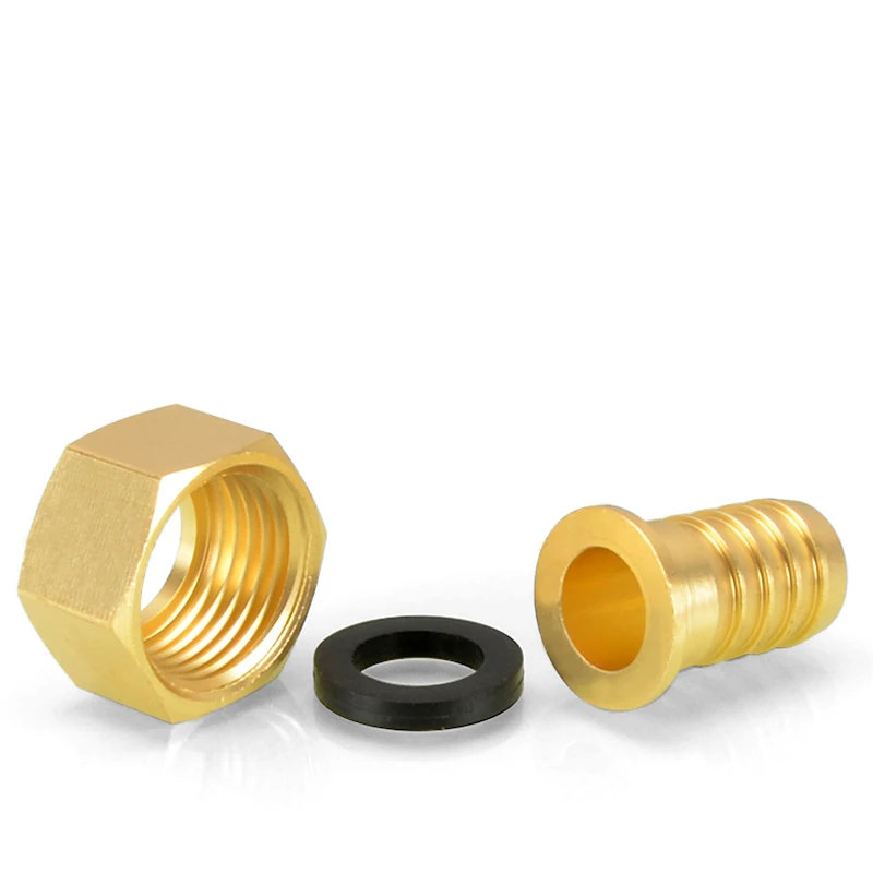 6mm 8mm 10mm 12mm14mm 16mm Hose Barb Tail BSP1/2＂Female Thread Connector Coupler Brass Pipe Fitting Union Joint Gas Pipe Adapter