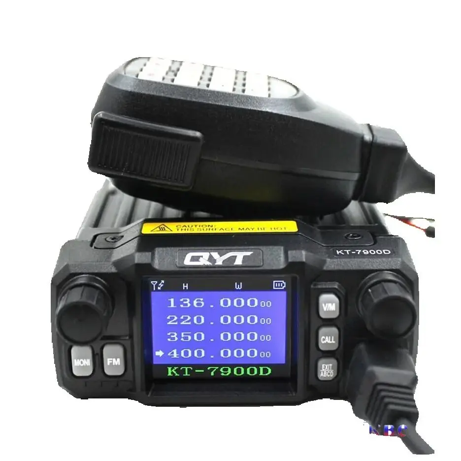 QYT KT-7900D Mobile Radio  20W Quad Band Quad Display 144/220/350/440MHZ Car Radio Ham Radio Transceiver Station KT7900D