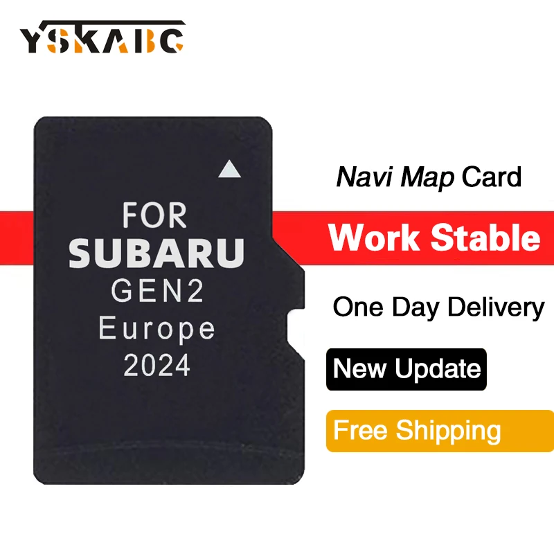 

GPS MAP Europe UK Update 2024 Version TF Card for Subaru GEN2 Fujitsu Ten System with Impreza/XV/Forester/WRX/STI Car Navigation