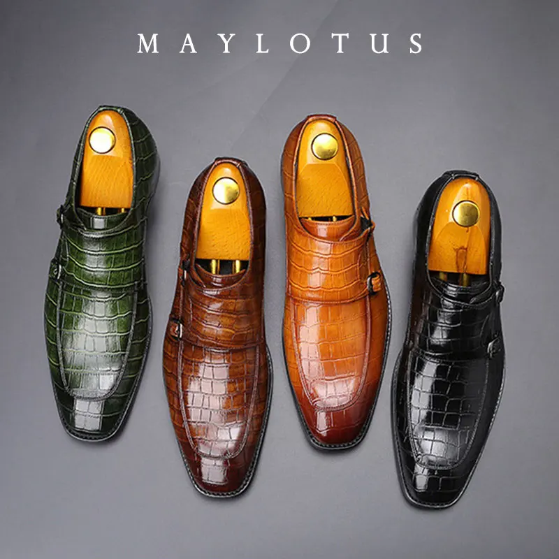 

2026 Dress Shoes Men Oxfords Fashion Business Office Men's Shoes Classic Luxury Leather Male Suits Shoes Italian Wedding Shoe