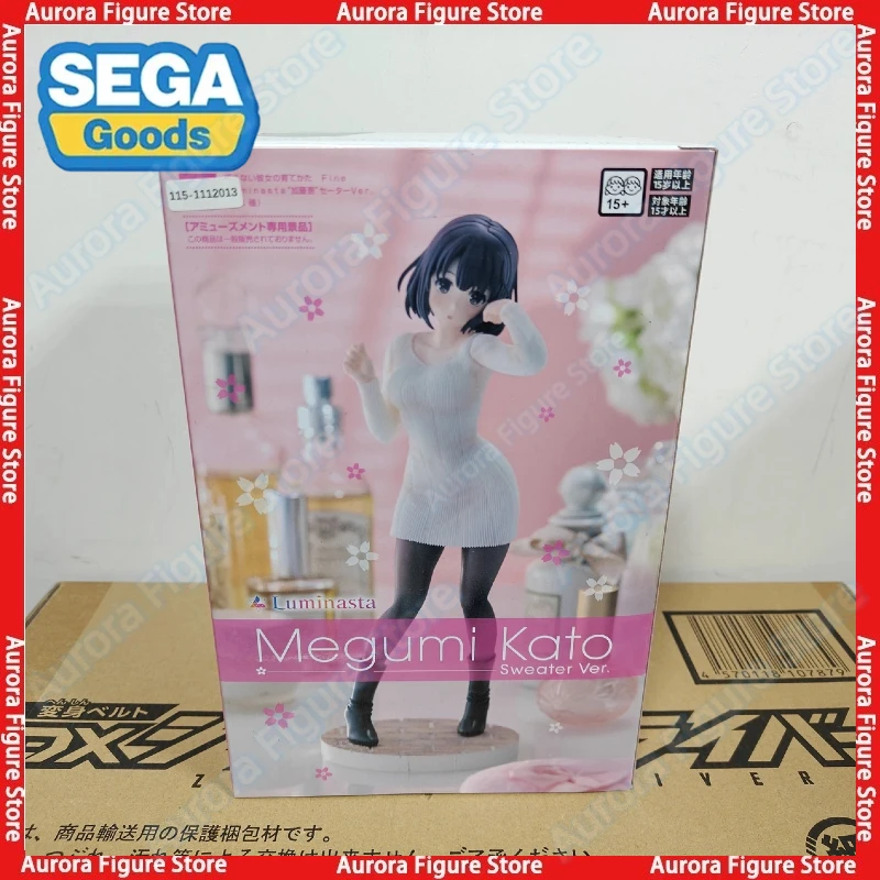 

In Stock SEGA Luminasta Saekano The Movie Finale Megumi Kato Sweater Ver Desktop Cute Doll Anime Figures Toys PVC Collectible