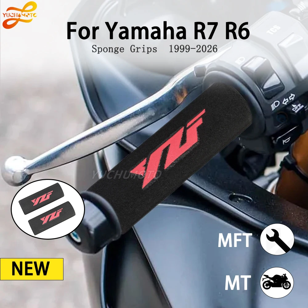 for Yamaha R7 R6 2003 2004 2005 2006 2007 2008 2009 2017 2018 2020 1999-2023 Motorcycle Grips Sponge  Anti-vibration foam