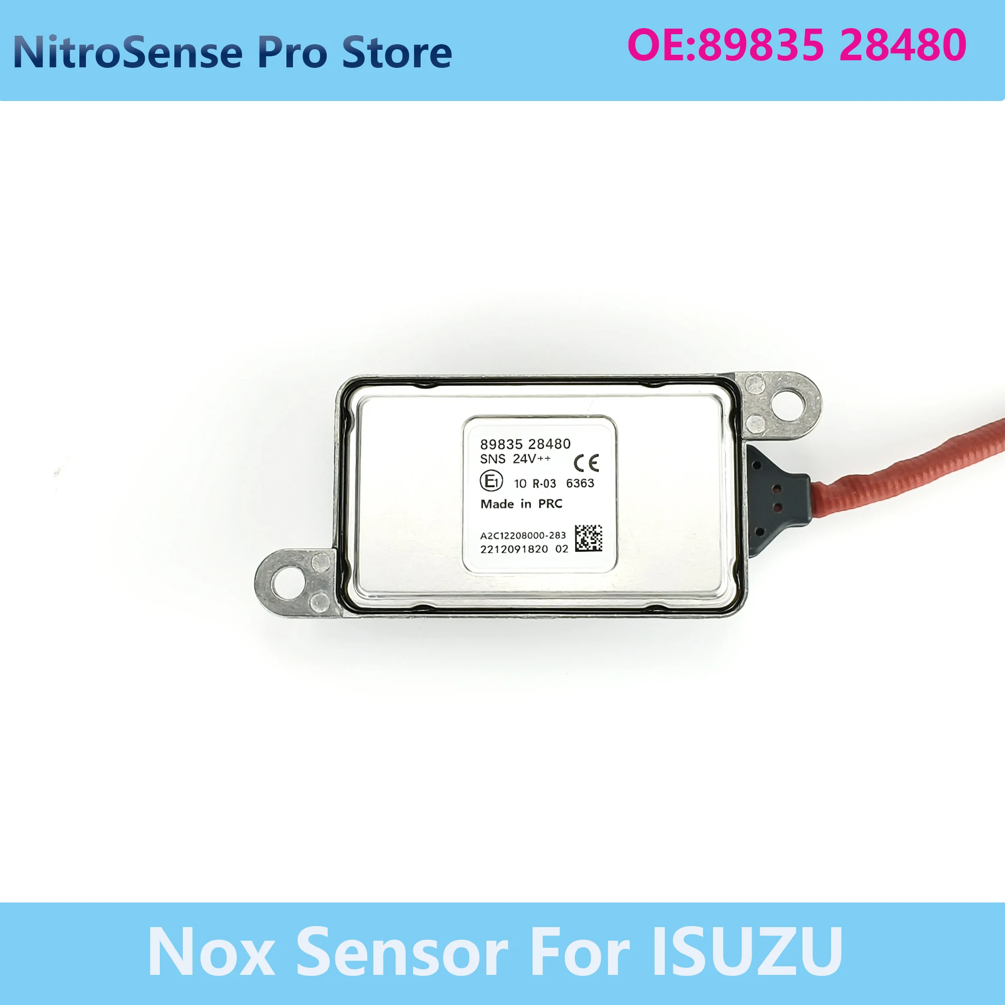 

Датчик оксида азота (NOx) 24В для грузовиков ISUZU, номера 89835-28480, A2C12208000-283, 8983528480, 89835 28480