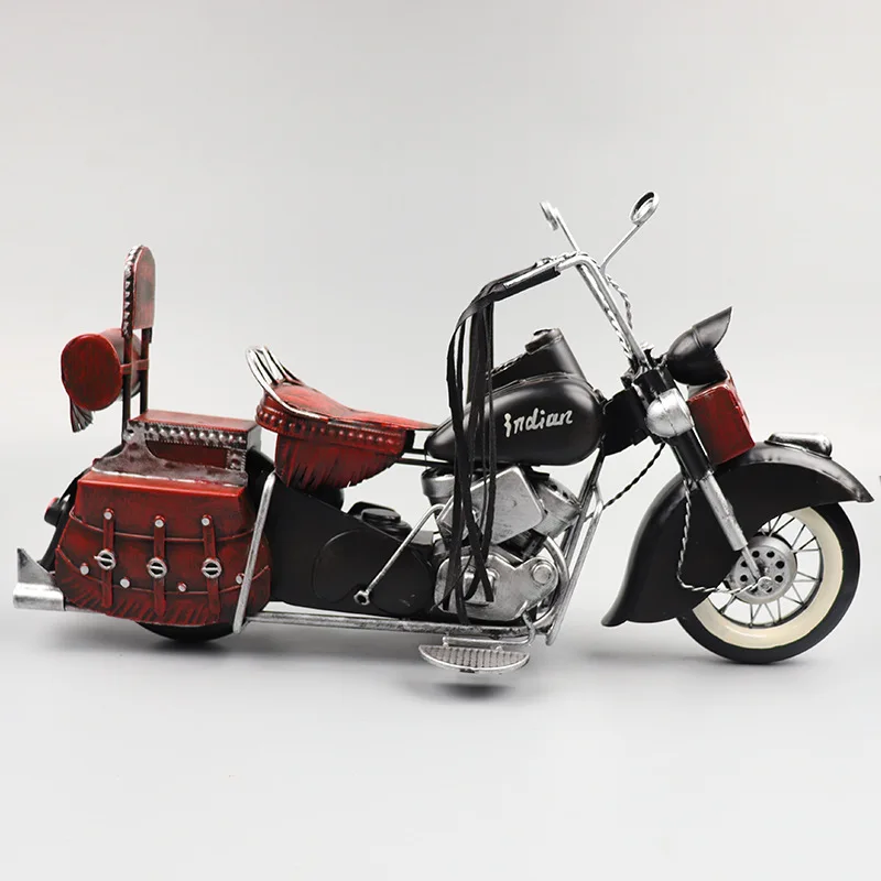 

Indian Motorcycle Model Restore Ancient Ways, Wrought Iron Simulation Engine Boy Room Decorate A Birthday Present