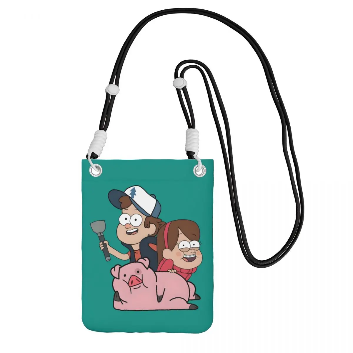 

Повседневная сумка для мобильного телефона Gravity Falls на заказ для женщин и мужчин, сумка через плечо в стиле фэнтези, приключенческая сумка через плечо, городская прогулка, регулируемая длина