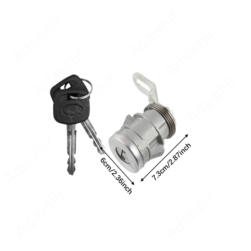Tailgate Door Lock Cylinder with Keys Rear Door Lock Cylinder for Toyota Tundra Tacoma Lock Cylinders 69055-0C030