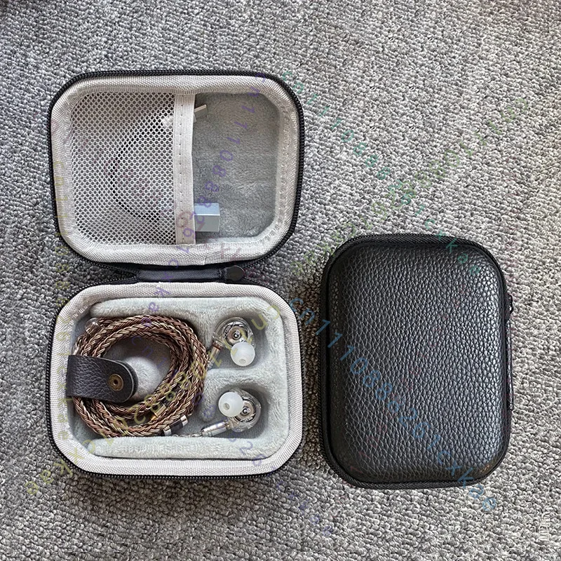 EVA Storage Case For Wired Earphones, Shock‑Resistant Portable Zipper Pouch, Multi‑Function Large‑Cavity Earbud Protective Bag