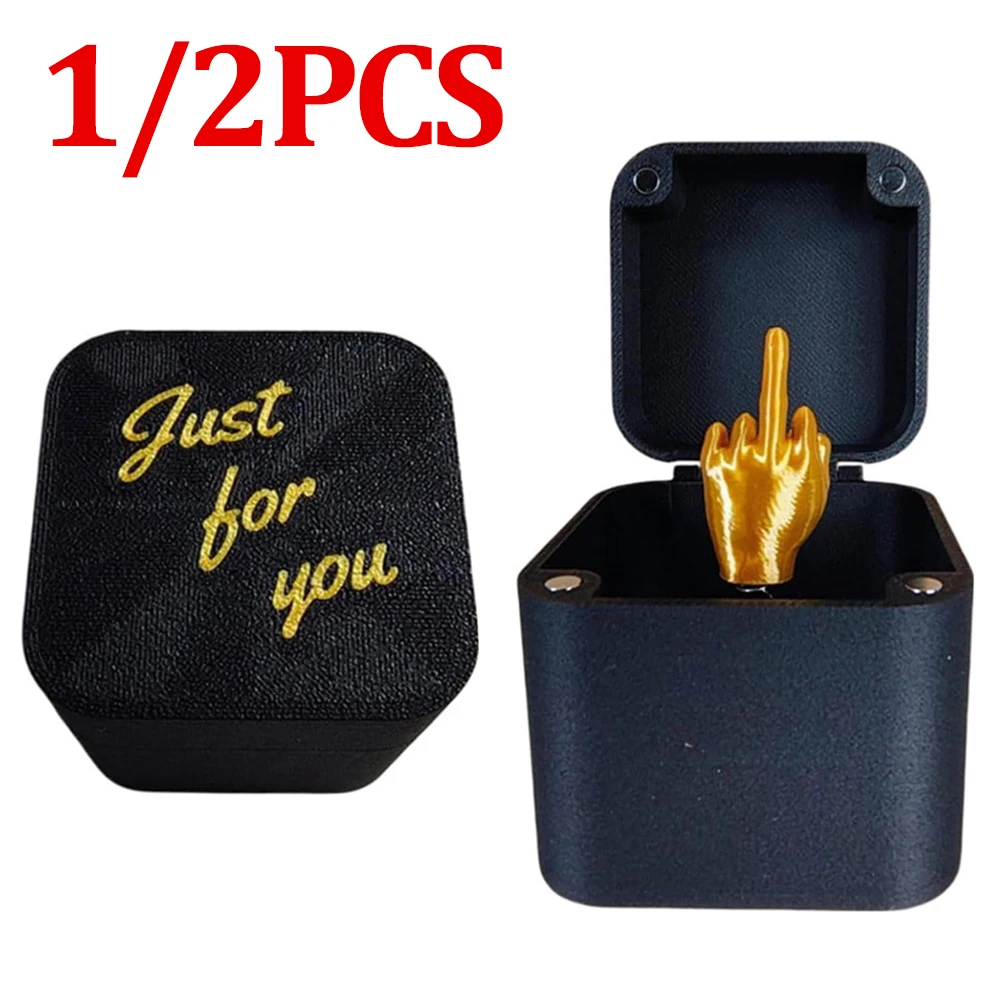 1/2pcs Middle Finger in Box Funny Middle Finger Surprise Gift Box Pop Up Surprise Gift Box Middle Finger Surprise Box Halloween