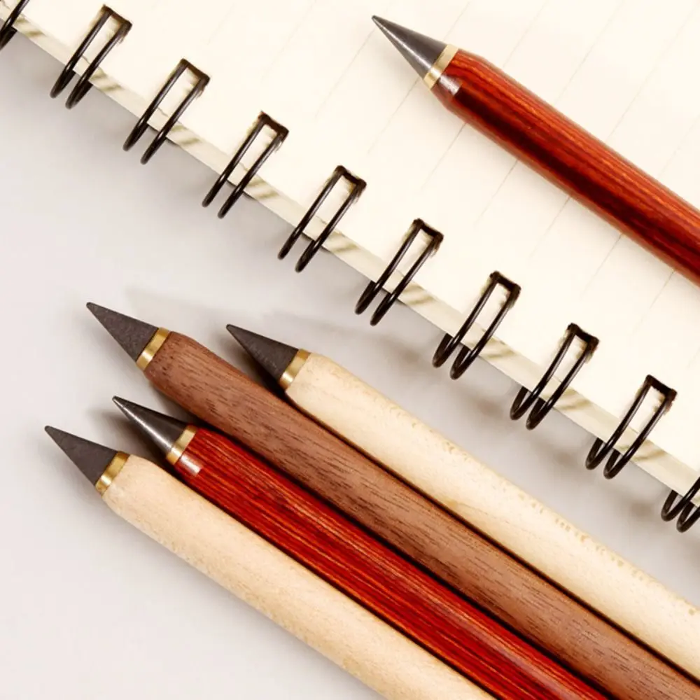 1pc High Quality Wooden Infinity Pencil No-Sharpen Ink Free Eternal Pencil Unlimited Writing Pencil Everlasting Pencil Gift