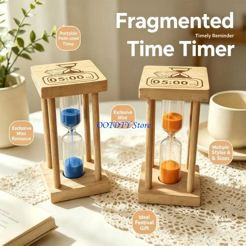 367A Elegant Night Glowing Hourglasses Sand Timer Natural For Desk Decoration