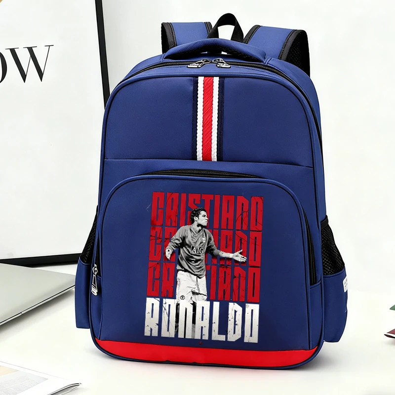 

CR7 Backpacks Anime Football Star Ronaldos Schoolbags Cartoon Boys Girls Bookbags Large Capacity School Shoulders Bags New Gift