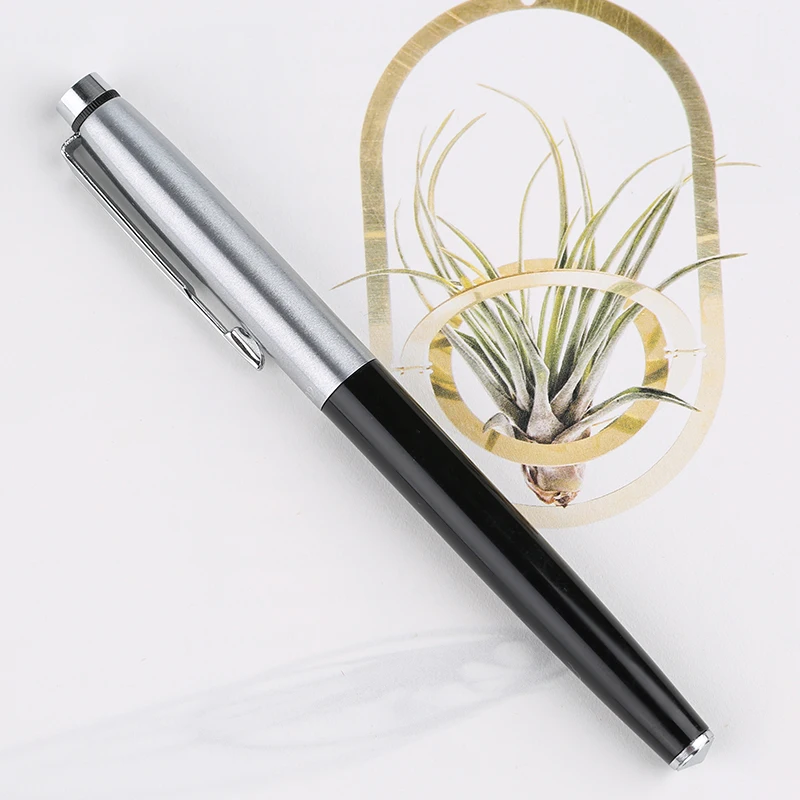Low Dsicount Wingsung Black Colors Fountain Pens Hooded Nib 0.5F Calligraphy Pen Ink Cartridges Water-Based for Art Lettering
