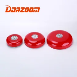 AC 220V Fire alarm bell CB‑6B/8B/10B 95dB Metal electric circular alarm bell School home factory Safety alarm bell Metal
