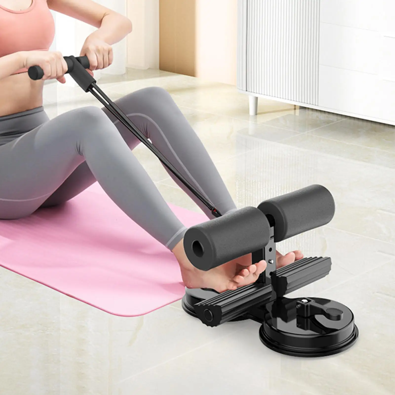 

Sit Up Foot Holder Suction Cups Abs Exercise Sit Up Holder Adjustable Situps Assistance Core Trainer Equipment For Youth Teens