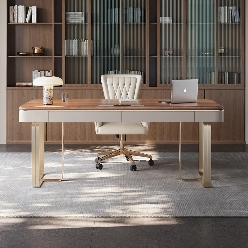 

Computer Asthetic Luxury Executive Desk Women Modern Manager Designer Writing Study Desks Gaming Nordic Biurko Lounge Furniture