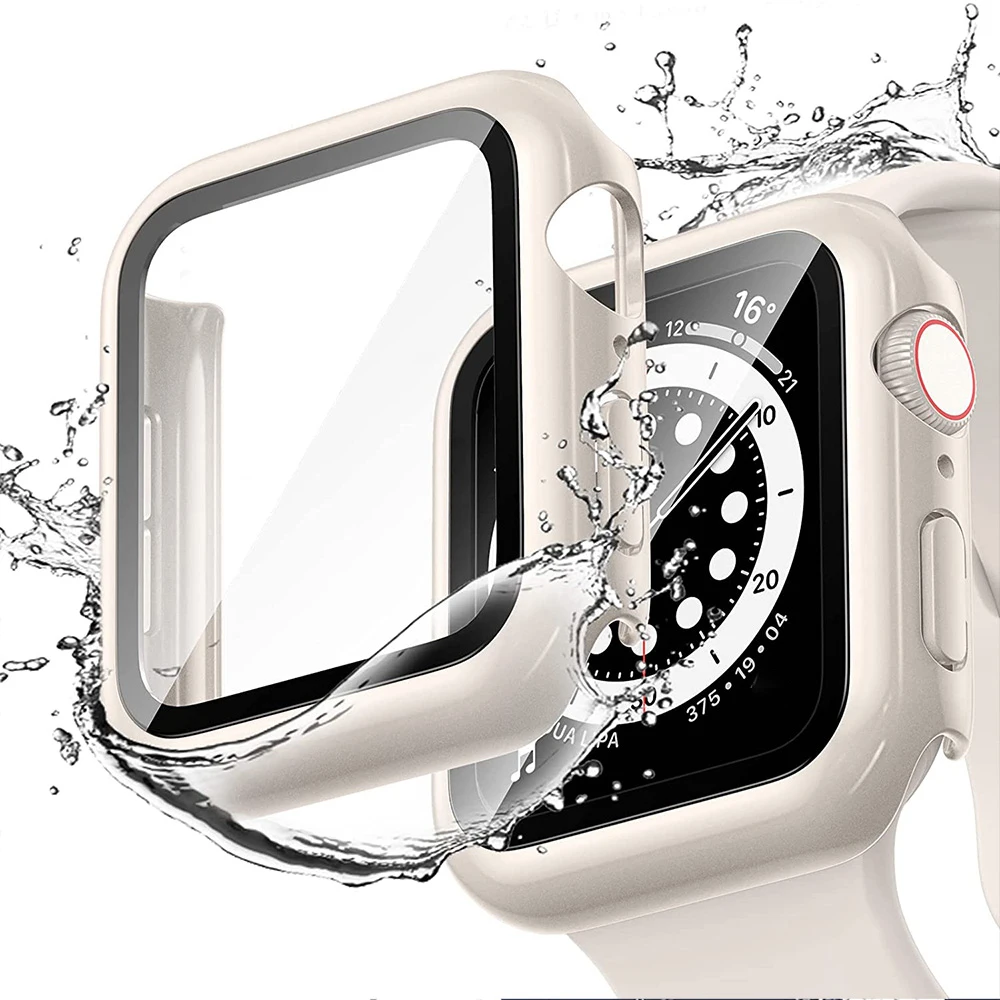 Szkło hartowane + osłona do Apple Watch 10 9 8 44 mm 40 mm 42 mm Zderzak PC Etui ochronne na ekran iWatch serii 7 6 5 4 3 se 41 mm 45 mm