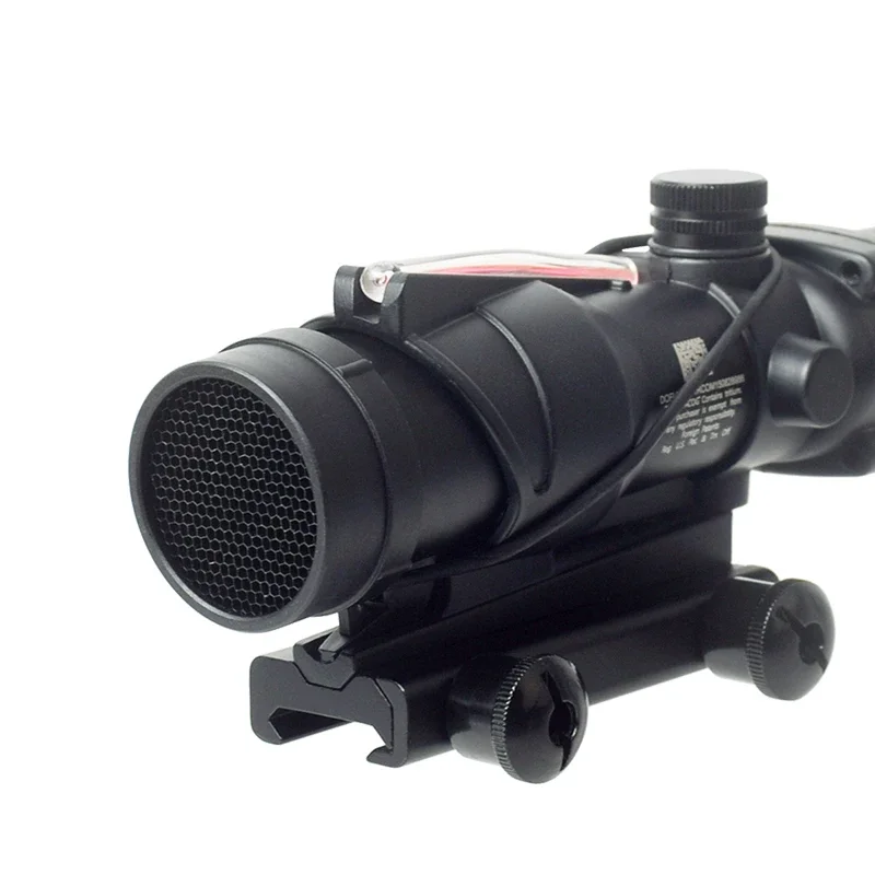 Tactical Airsoft Weapons 4X32 Scope 4x Magnifier KillFlash Red Dot Sight Lens Protector for Rifle Hunting MLOK Rail Cover