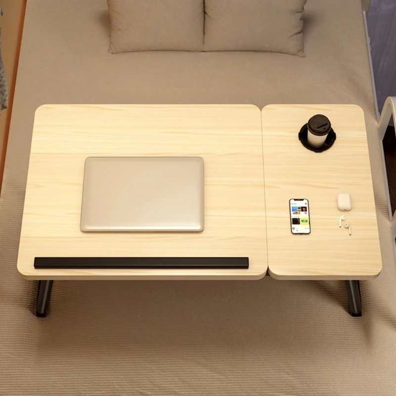 Sturdy Wooden Desktop Foldable Adjust Desk Space Saving Foldable Laptop Table Suitable for Students Remote Workers high quality