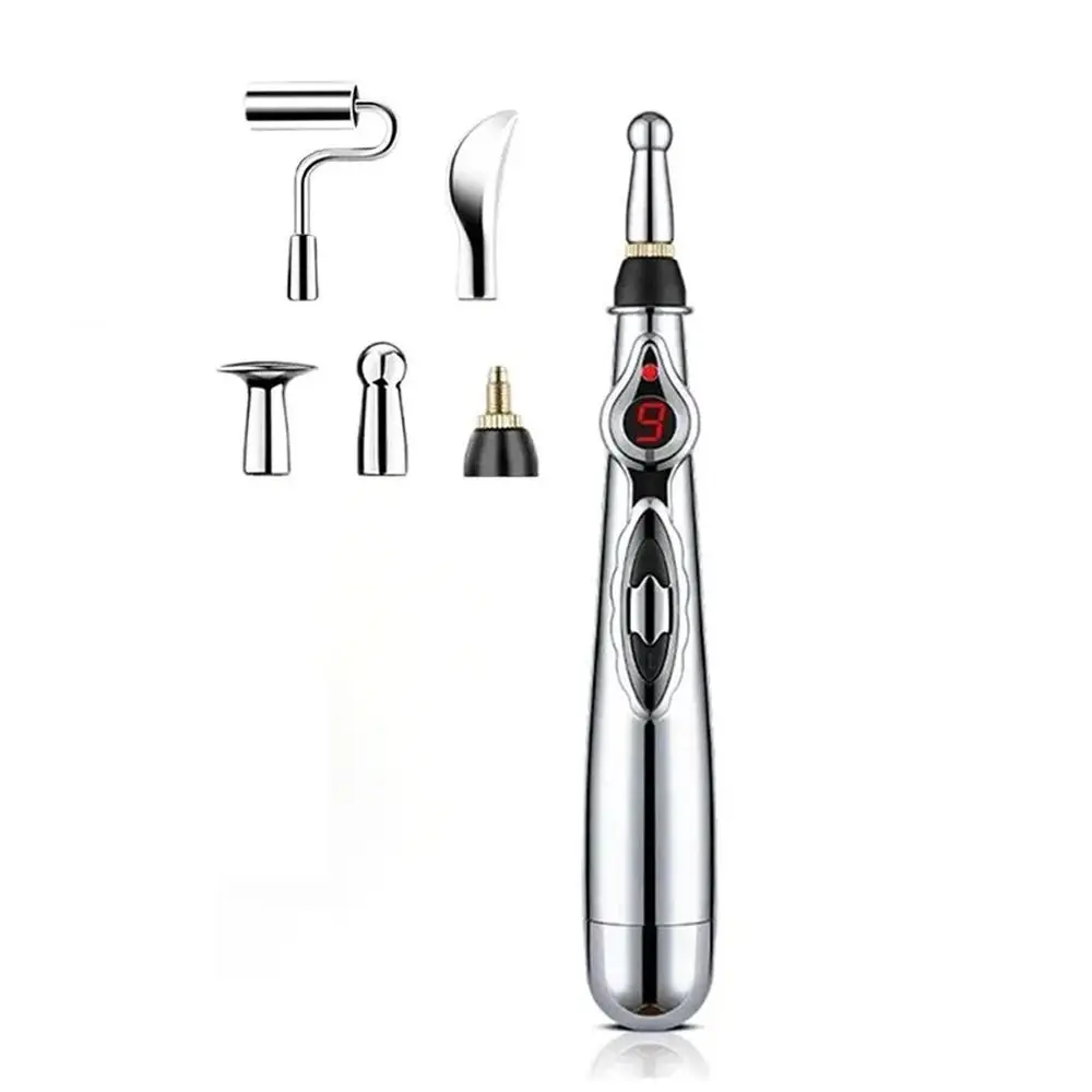 

2/3/5 Heads Electronic Acupuncture Pen Safe 9th Gear Acupuncture Point Pen Acupuncture Collateral Physical Electric Massage Pen