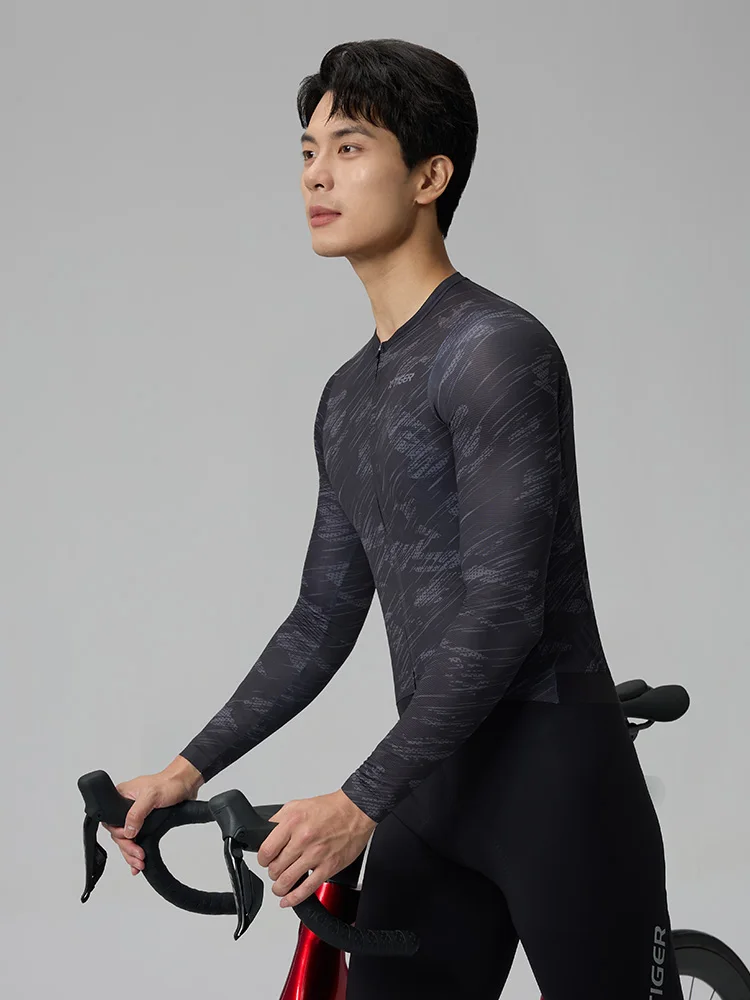 AliExpress X-TIGER Cycling Jersey Long Sleeve Zipper Cycling Jersey Slim Fit Cycling Jersey Men's Breathable Cycling Jersey Sportswear