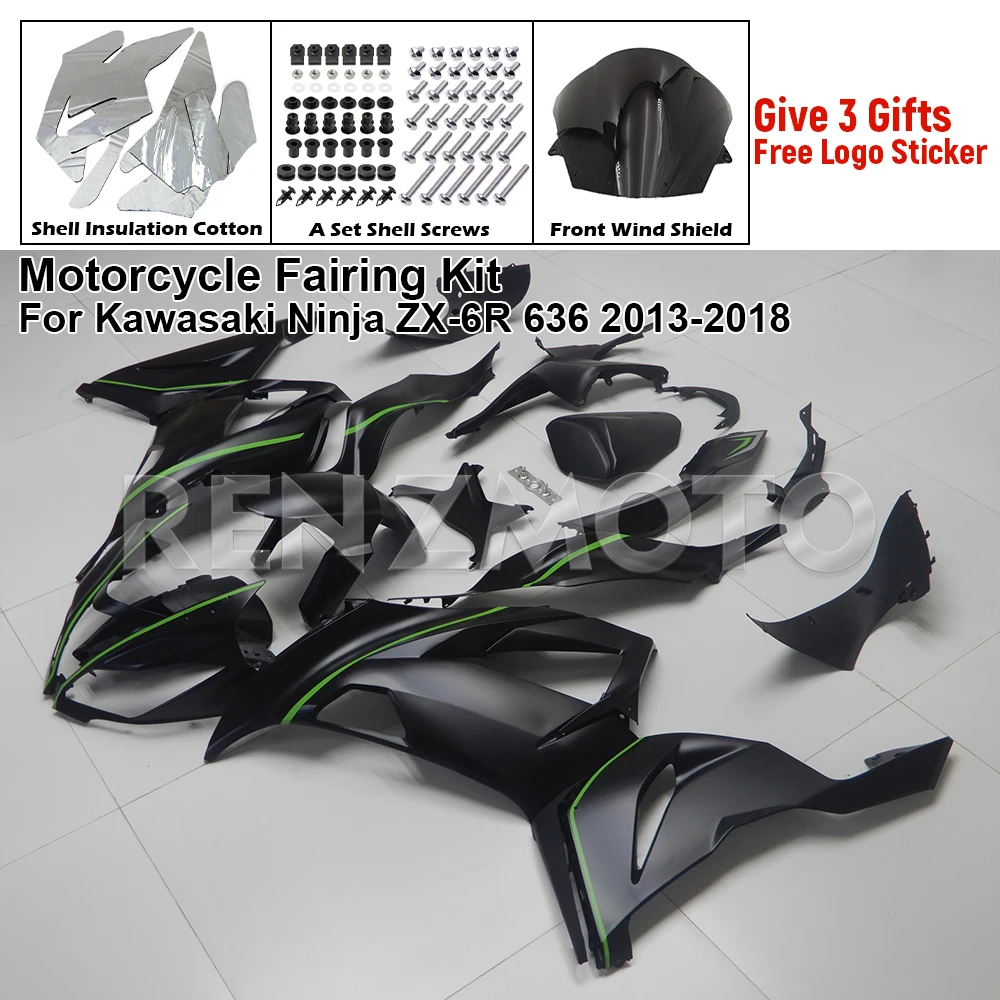 

Новый ABS для Kawasaki Ninja ZX-6R 636 2013-2018, комплект обтекателей для мотоцикла и велосипеда, комплект кузова, комплект кузова, инъекция корпуса K0613-109a
