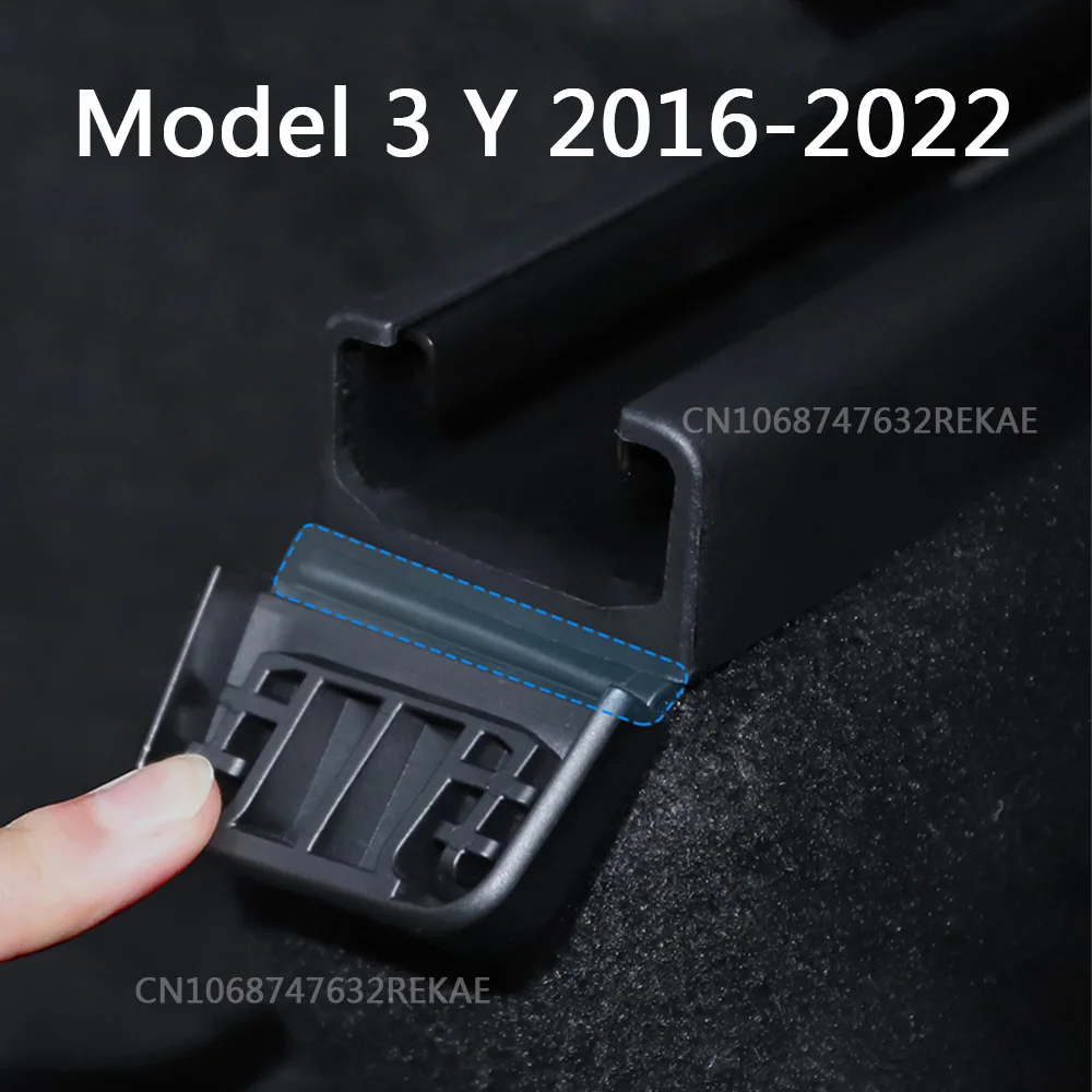 

For Tesla Model 3 Model Y 2021-2022 Rear Seat Slide Rail Soft Rubber Plug Protection Car Interior Function Accessories