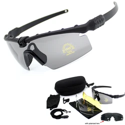Men Outdoor Sport Polarized Tactical Glasses Hiking Camping UV Protection Eyewear Military Hunting Shooting Airsoft Goggles