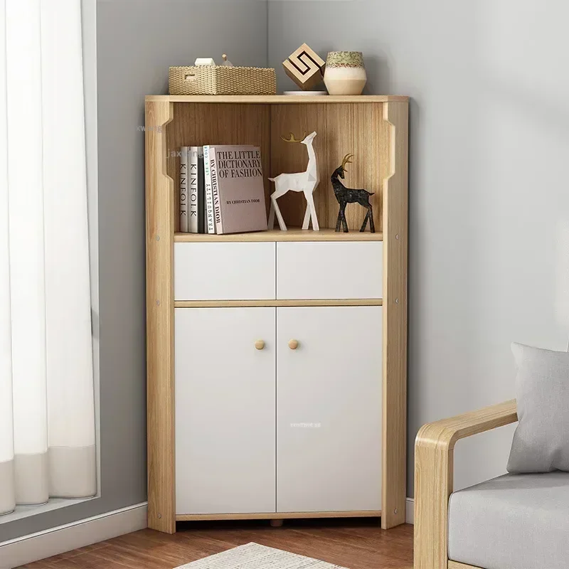 

Apartment Hotel Corner Shelf Living Room Pub Triangle Plant Rack Bedroom Storage Student Dormitory Study Bookcase g