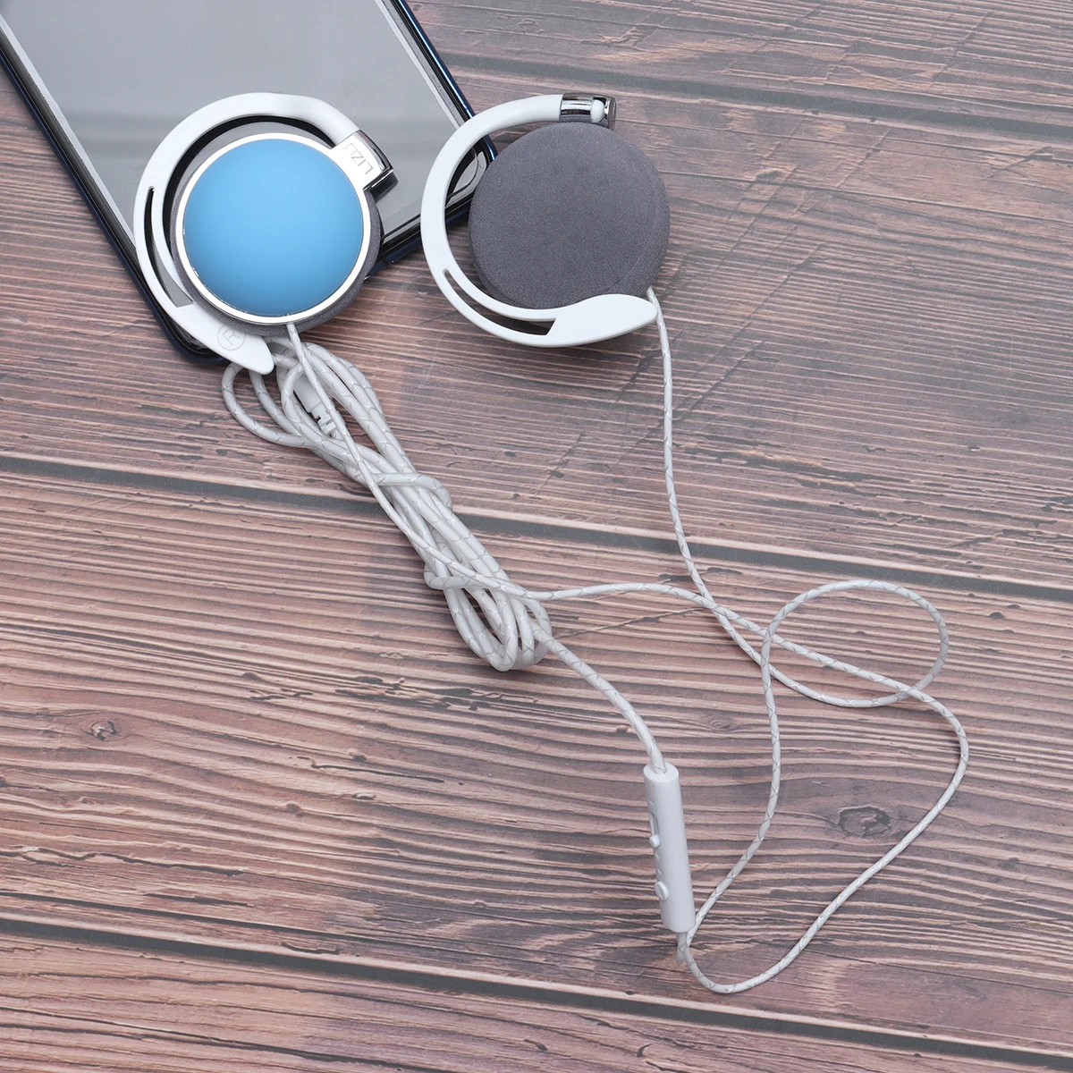 

Sports Headphones for Runners Ear Wired Headset -aural Earphone over Earbuds Neck Hanging Earphones