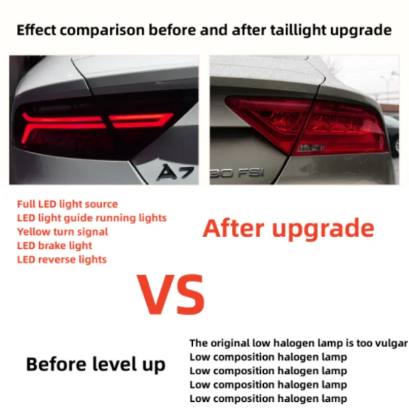 Car tail lights suitable for Audi A7 2012-2018 new upgrade