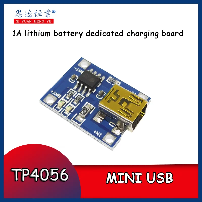 1pcs TP4056 MINI USB Interface 1A lithium Battery Dedicated charging board charging module Lithium battery charger