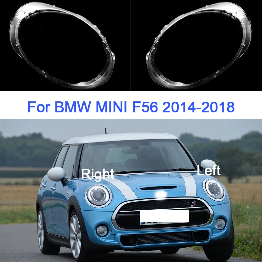 

Чехол для автомобильной фары для BMW MINI F56 2014-2018, прозрачный чехол для фары из оргстекла, абажур, объектив, стеклянные автомобильные аксессуары