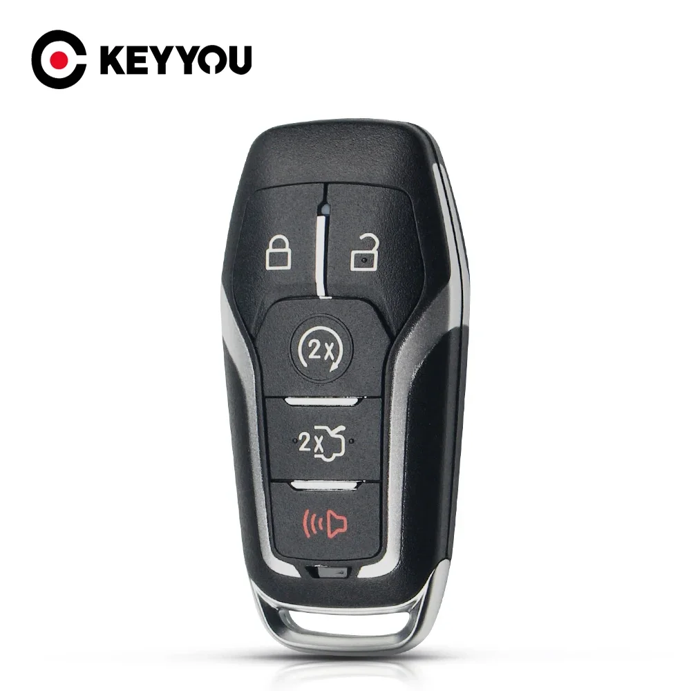 KEYYOU Remote Smart Car Key Shell Case For Ford Fusion Explorer Edge Mustang Mondeo Kuka 3/4/5 Buttons