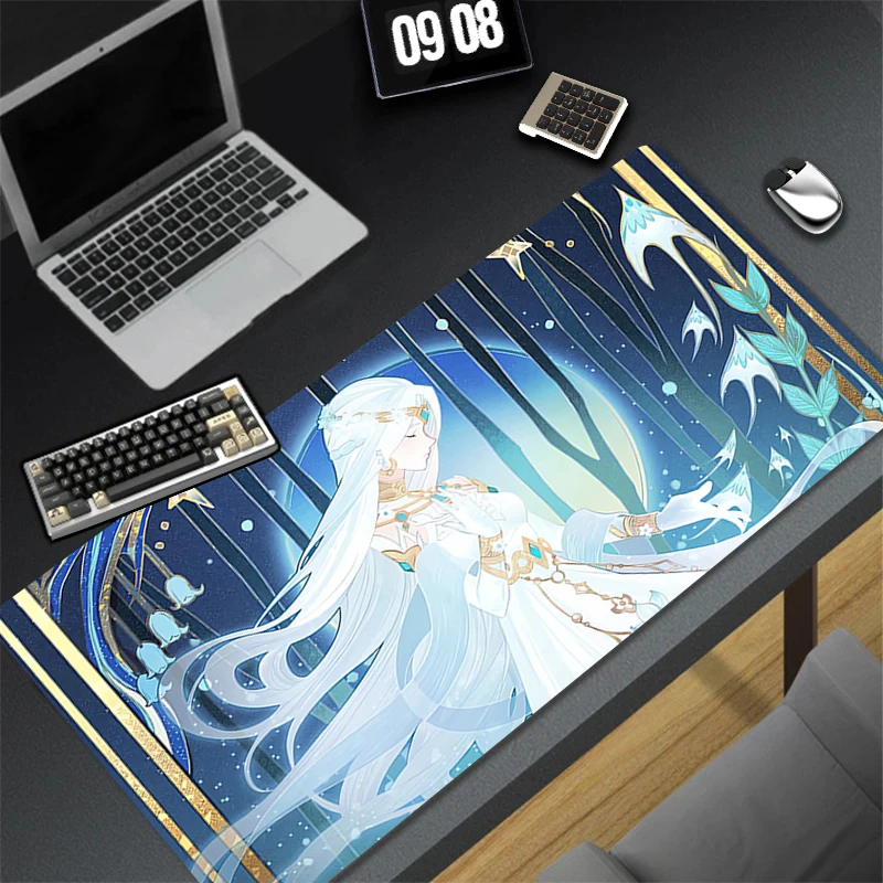 Pattern Game Mousepad Pad Rubber Mouse Mat Desk Gaming Non Slip Table Mat PC Gamer Cabinet Infinity Nikki Mousepad Keyboard Pad