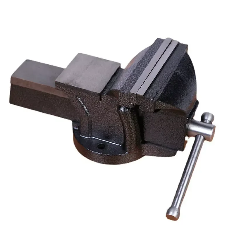 5 Inch Heavy Duty Square Bench Vise with Pipe Clamp 125mm Metal Working Vice for Woodworking DIY Tool Workshop Equipment