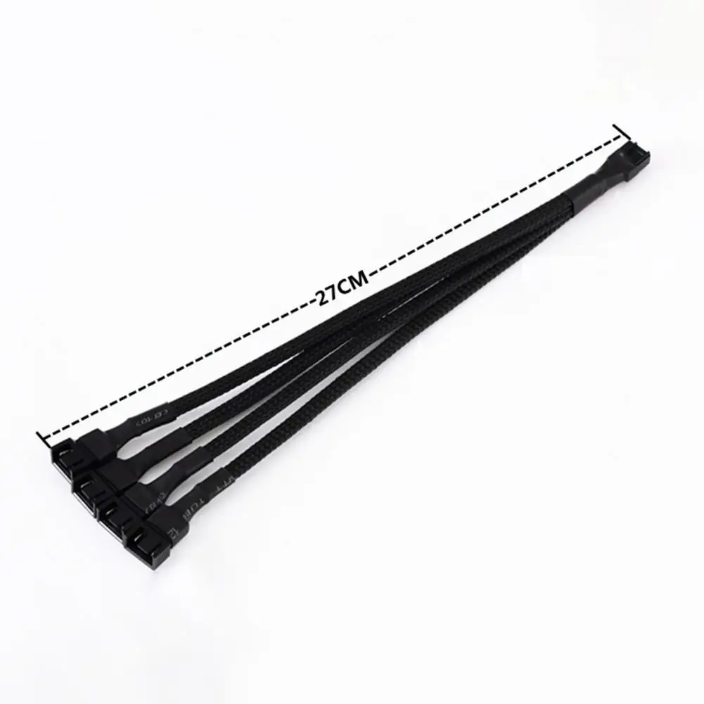 Pwm 선풍기 익스텐션 케이블 컴퓨터 액세서리, Pwm 선풍기 스플리터 케이블, 마더보드 CPU 쿨러 선풍기 1 ~ 4, 효율적