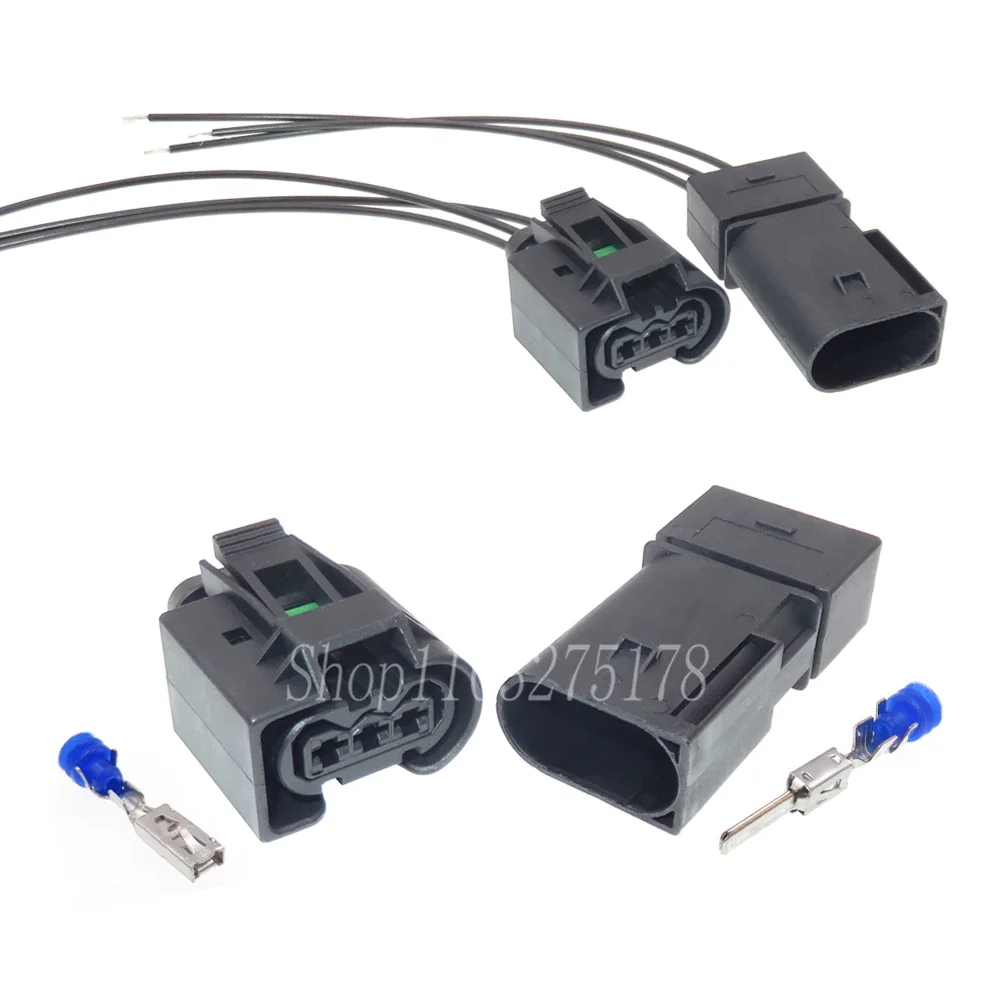 1 Set 3 Pin 09441311 1-968433-2 1-968408-2 22140492050 50290970 Car Camshaft ABS Sensor Waterproof Wire Socket for BWM