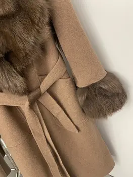 10 best sales Casaco com gola e punhos de pele - №9