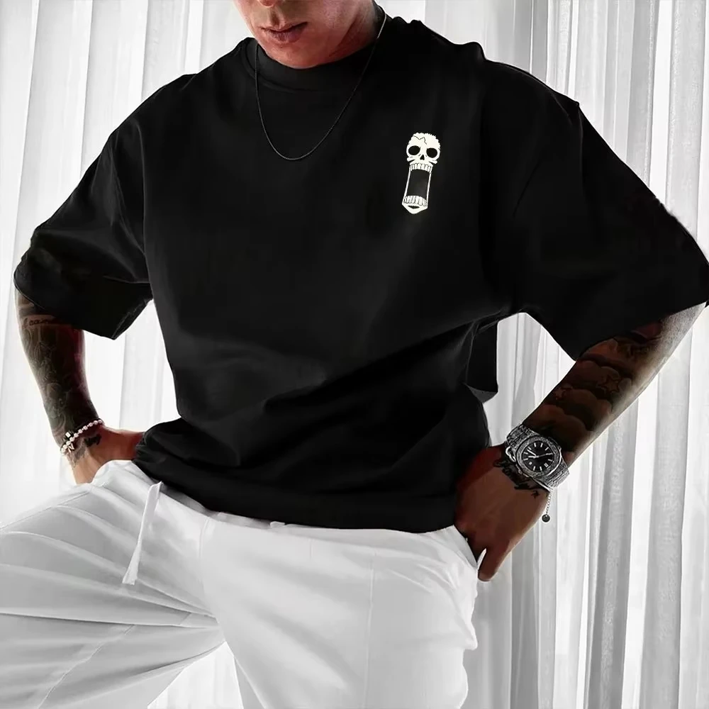 Summer One Piece Anime Brook Printed T-shirt Men's and Women's T-shirt Men's Top Sports T-shirt Men's T-shirt Harajuku Y2K Tee