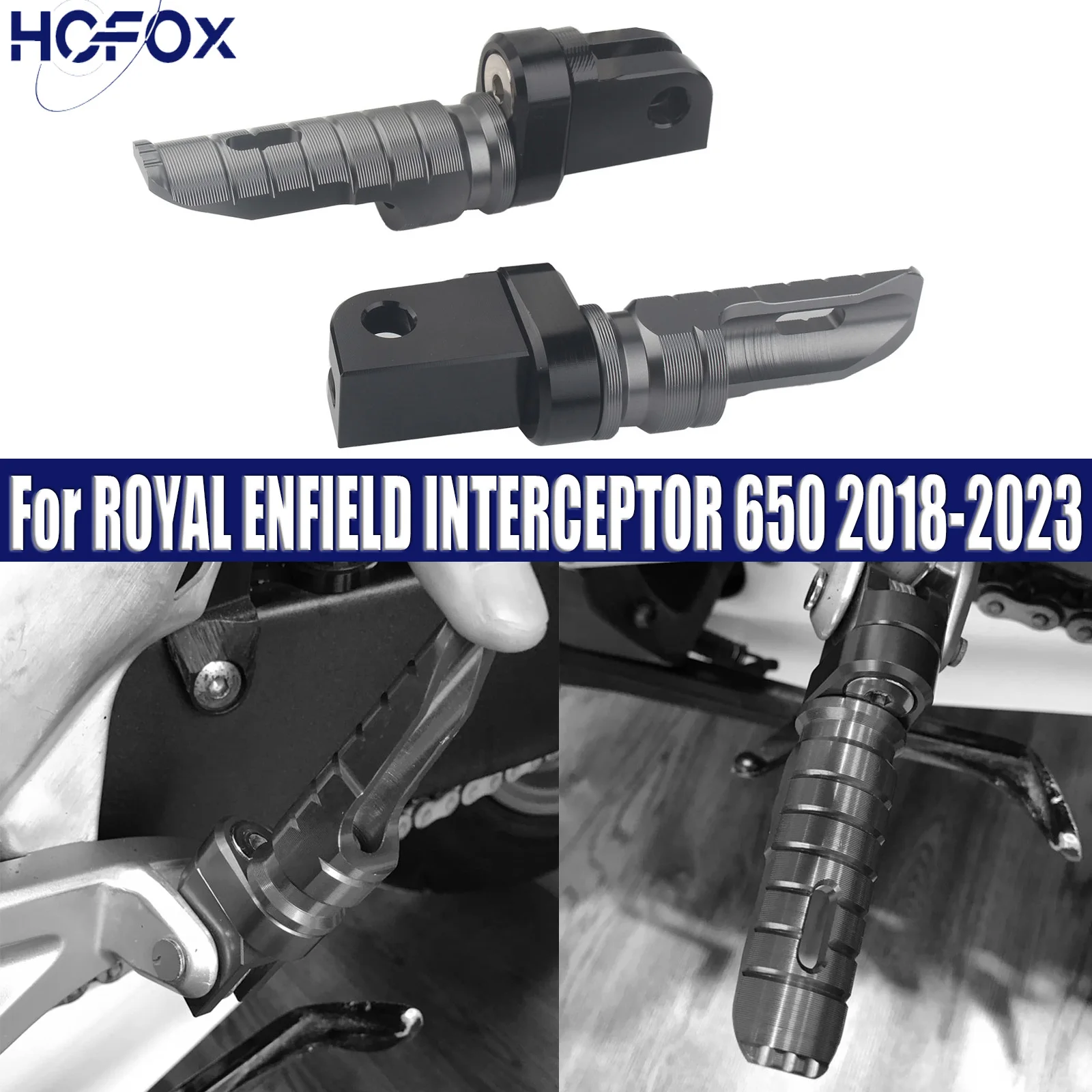 

Rotating Front Footpegs Foot Pegs For ROYAL ENFIELD INTERCEPTOR 650 2018 2019 2020 2021 2022 2023