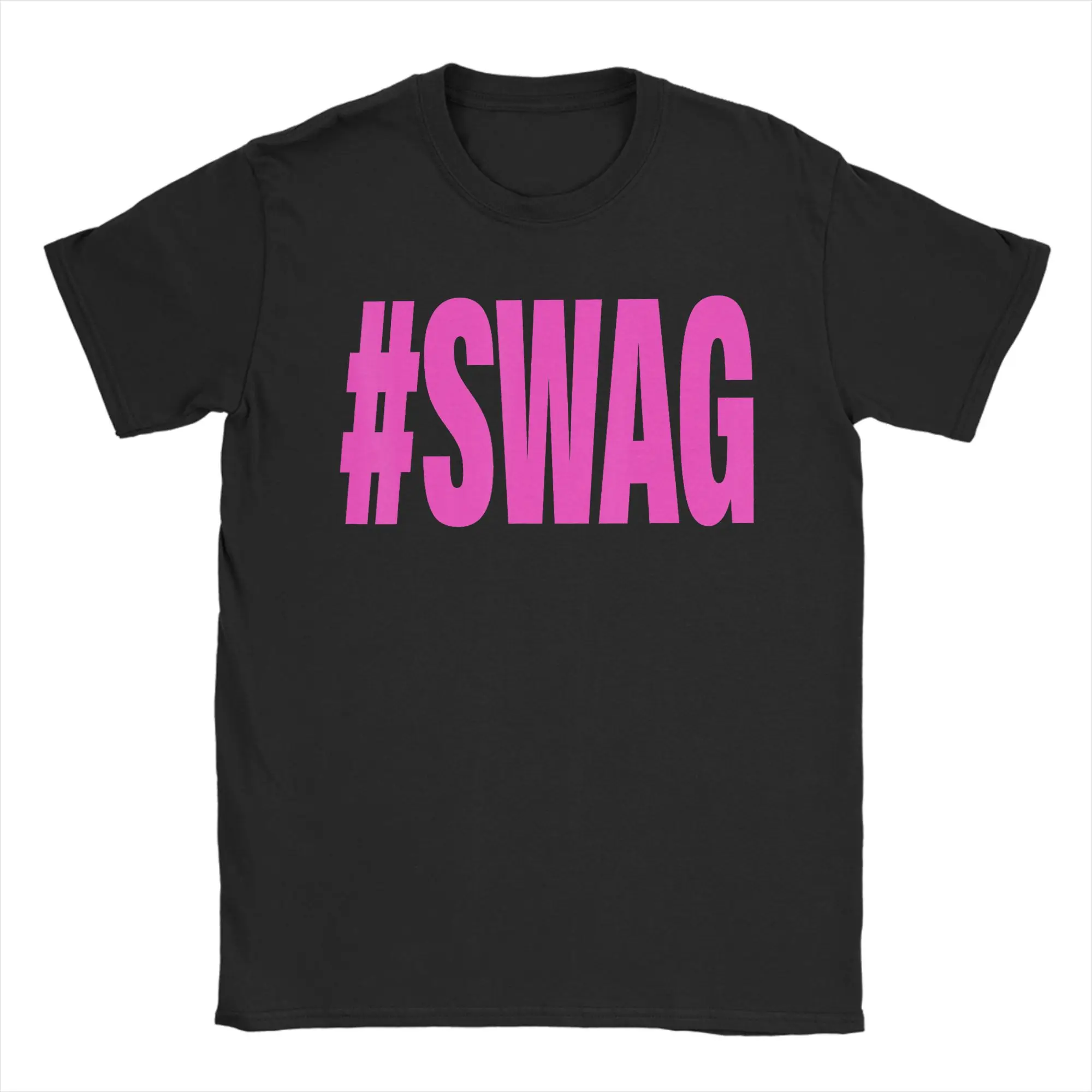 Hashtag Swag T Shirt Men  Y2K Basic T Shirts Beach O-Neck Hip Hop Tees Wholesale Oversize Tops,