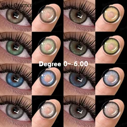 Bio-essence Colored Contact Lenses 1Pair Y2K Fashion Lenses for New User,Korean Green Contact Lenses for Eyes