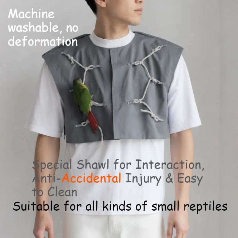 

Parrot Anti-Scratch Shoulder Cape, Anti-Dirty Bird Cape For Walking Training Play
