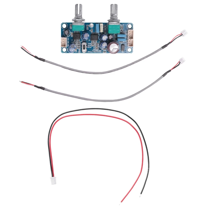 Low Pass Filter Bass Subwoofer Preamp Amplifier Board Single Power DC 9-32V Preamplifier With Bass Volume Adjustment